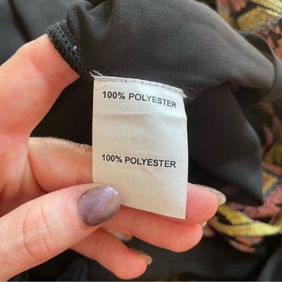 RAMY BROOK Kendyl Geometric-Print Bead Embroiderer Mini Coverup Dress EUC Size S - Picture 12 of 12